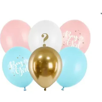 Balóny Strong 30cm Boy or Girl, 6ks