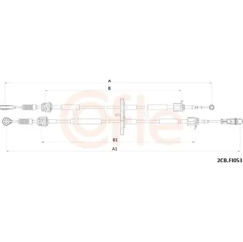 Tažné lanko, ruční převodovka, , COFLE, 92.2CB.FI053