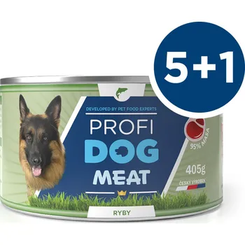 Krmivo pro psa PROFIDOG konzerva ryby 405g 5 + 1 ZDARMA