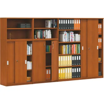 Kancelářská sestava B2B Partner Sestava skříní MIRELLI, typ D, třešeň