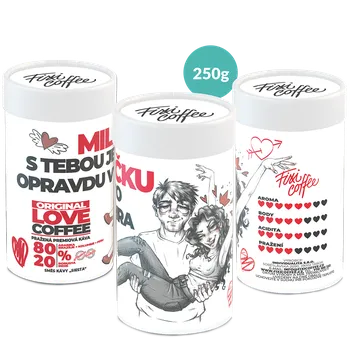Káva Fixi Coffee Miláčku – S tebou je to opravdu výhra – káva pro zamilované zrnková / papírová tuba / 250 g