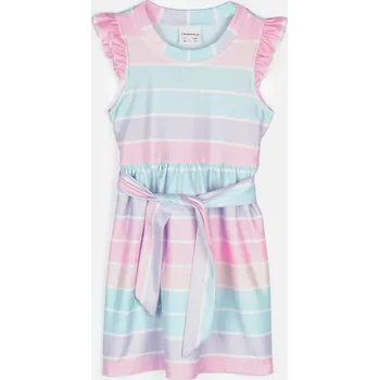Dívčí oblečení GATE Šaty s potiskem a volánky 5Y 424-0458/62