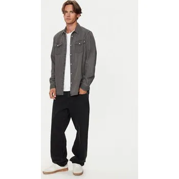 Pepe Jeans džínová košile PM308586 Šedá Regular Fit XL