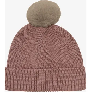 Čepice EN-FANT pletená čepice s bambulí Burlwood Obvod hlavy 54cm