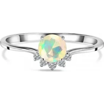 Prsten Prosperk Luxusní stříbrný prsten s opálem a topazy Spirit Velikost prstenů: 6 (EU: 51-53) 18339/6 -