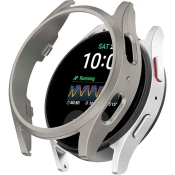 Příslušenství k chytrým hodinkám VSECHNONAMOBIL 83416 PC HALF COVER Plastový kryt Samsung Galaxy Watch 7 44mm TITANIUM