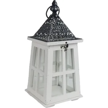 Svícen Dřevěná lucerna D6037