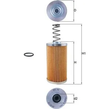 Hydraulický filtr Filtr, pracovní hydraulika, , 5021185612, 81066680006, 81066680007, N1011005885, KNECHT, HX 90D