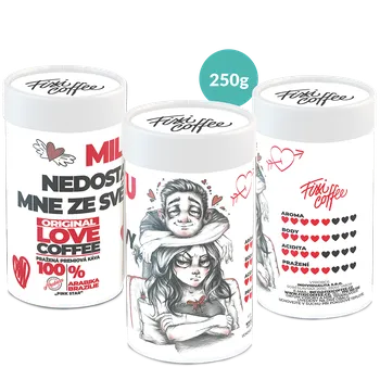 Káva Fixi Coffee Miláčku – Nedostaneš mne ze své hlavy – dárkové balení kávy zrnková / papírová tuba / 250 g