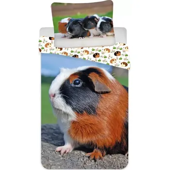 Povlečení Oboustranné Bavlněné povlečení MORČÁTKO 140x200/70x90 cm