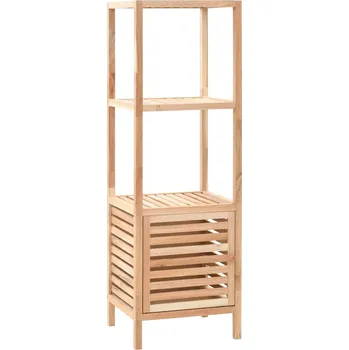 Příborník do zásuvky vidaXL Marketos Úložná skříňka do koupelny masivní ořech 39,5 x 35,5 x 123 cm
