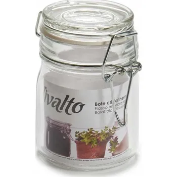 Dóza na potraviny Zavařovací Sklenice s gumovým těsněním a klipem 150 ml - na sypké produkty, na svíčky