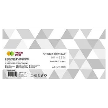 Set školních potřeb Arkusze piankowe A3 5szt biały HAPPY COLOR