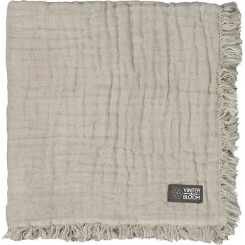 Dětská deka VINTER & BLOOM Deka Feather Muslin Organic Pebble Greige