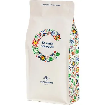 Káva Coffeespot TA NAŠA nekyselá. Espresso směs 1000 g