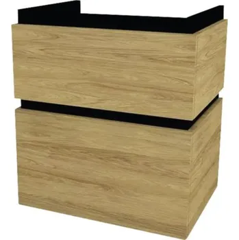 Koupelnový nábytek Koupelnová skříňka pod umyvadlo Devo Viva 2.0 ořechovec 59 x 66 x 44 cm VV2-SU2S59x66-P71