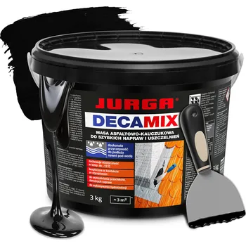 Tmel Střešní tmel pro rychlé opravy, bitumenová hmota Jurga černý 3kg