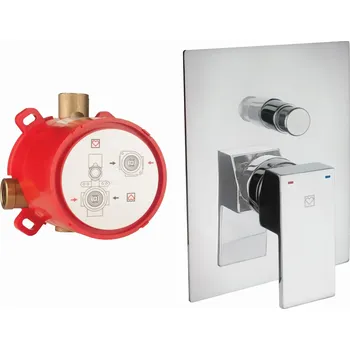 Vodovodní baterie SQ 00362 - baterie podomítková Povrchová úprava: chrom, #UH00362: Baterie podomítková vanová, SQ 00362