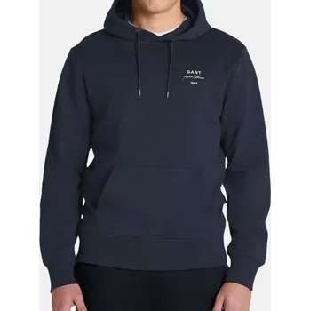 Pánská mikina Pánská mikina Gant Logo Script - Velikost 2XL, Barva Modrá 55965 2037045