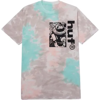 Pánské tričko huf Pánské triko the plug tie dye tee light grey