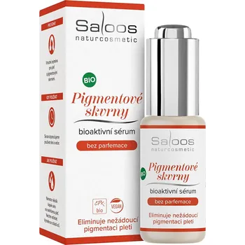 Pleťové sérum Saloos BIO Pigmentové skvrny bioaktivní sérum bez parfemace 20 ml