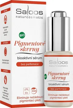 Pleťové sérum Saloos BIO Pigmentové skvrny bioaktivní sérum bez parfemace 20 ml