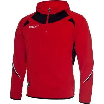 Saller Olympic Mikina s kapucí BARVA: 170 červená-černá, Velikost: XL Sportovní mikina s krátkým zipem a poutky na palce