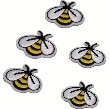 Nášivka Dětské nášivky na oblečení včela | módní zažehlovací nášivka 5ks