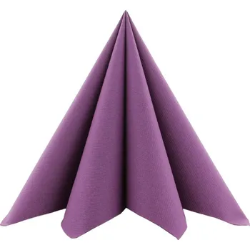 Papírový ubrousek Mank GmbH Airlaid tmavě ametystové ubrousky UNI - Amethyst 50 ks 40x40 cm