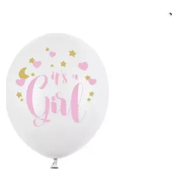 Balónek Balóny Strong 30cm It´s a Girl, 6ks
