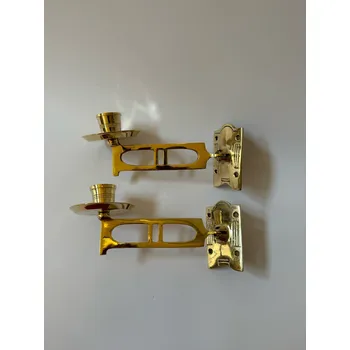 Svícen SECESNÍ PIANOVÉ MOSAZNÉ PÁROVÉ SVÍCNY