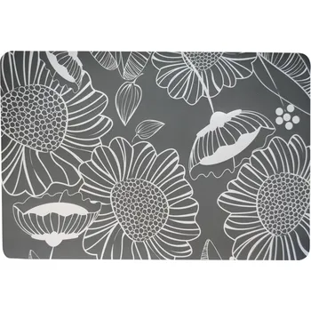 prostírání Plastové prostírání TORO 28x43cm květiny Varianta: ČERNÁ