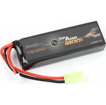 Baterie pro airsoftovou zbraň Li-Pol akumulátor TopArms 11,1V 1800mAh 25/35C - Mini Block