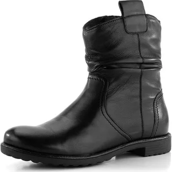 Dámské kozačky Ara dámský řasený kotník černý Liverpool 12-39510-11 - 38 | P689327