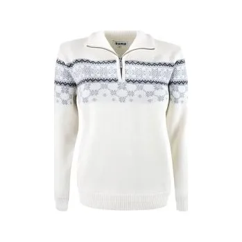 Dámský svetr Kama Sweater Women 5007 off white 101 bílá L