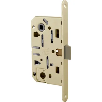 Dveřní kování AGB - Zámek na dveře MEDIANA EVOLUTION - WC WC klíč, 96 mm OLV - Mosaz leštěná lakovaná