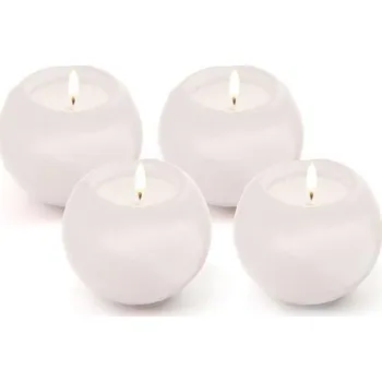 Svíčka koule 6cm PROVENCE 4ks bílá
