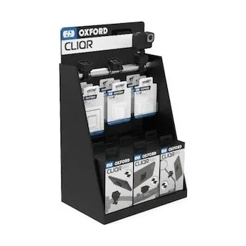 prezentační stojan pro sortiment CLIQR, provedení vhodné pro umístění na pult , OXFORD (ŠxHLxV = 0,34x0,22x0,6m)