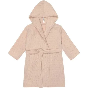 Dětské zboží LÄSSIG Muslin Bathrobe dots peach rose 24-36m