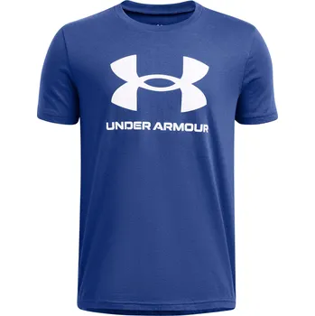 Chlapecké oblečení Under Armour Sportstyle Logo SS J 1363282-432 - blue L