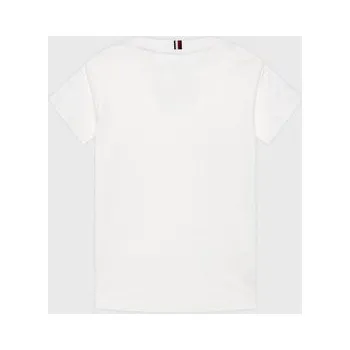 Oblečení a móda Tommy Hilfiger T-Shirt Essential KS0KS00210 M Bílá Regular Fit 3Y