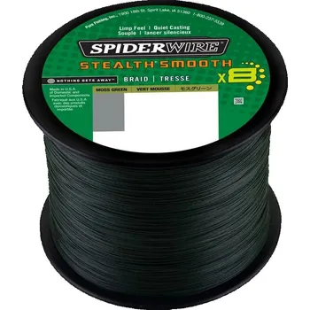Rybářská šňůra Spiderwire Šňůra Stealth Smooth8 Zelená 1m 0,23mm 23,6kg