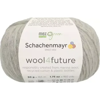 Příze Schachenmayr WOOL4FUTURE 90 light grey (Recyklovaná příze WOOL4FUTURE 90 light grey)