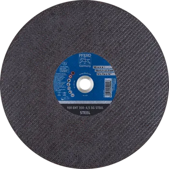 Brusný kotouč Pferd 61329522 | Řezný kotouč 350 x 4,5 x 22,23 mm, SG STEEL 100 m/s