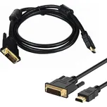 APT HD8 HDMI kabel 19PIN-DVI 2 m zlatý