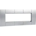 Hager GT453ALU Trojrámeček pro přístroje modulu 45x45, víko šířky 80 mm, Al-lak