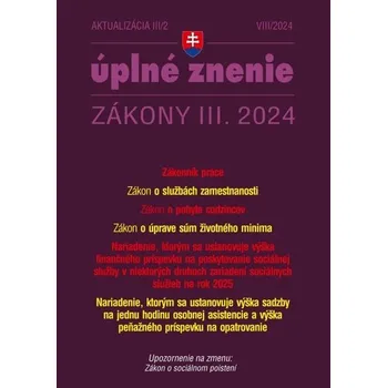 Aktualizácia III/2 2024 – Zákonník práce a zamestnávanie - Životné minimum a pobyt cudzincov