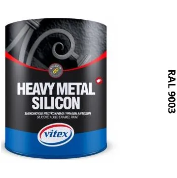 barva na kov Vitex Heavy Metal Silikon - Alkydová Barva Na Kov Ral 9003 Signální Bílá 750ml