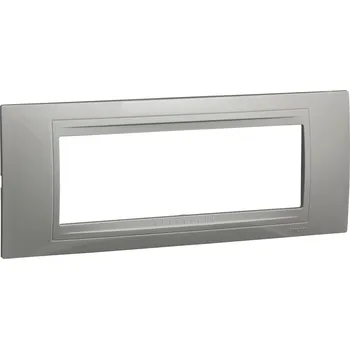 Schneider Electric MGU4.106.18 Unica Allegro - Krycí rámeček šestimodulový, Polar - SKLADEM 1 KS