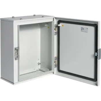 Stavebniny Hager FL104A Rozvaděč nástěnný oceloplechový orion+, IP65, plná dvířka, 350x300x160